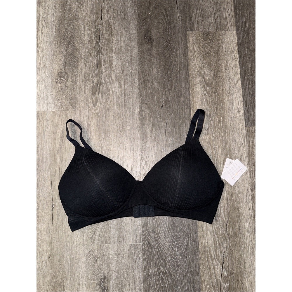 Auden Size XL black Modal Blend Lightly Lined Bralette 48DD-40D